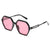 Damen modische Sonnenbrille im avantgardistischen Hexagon-Design Brehn