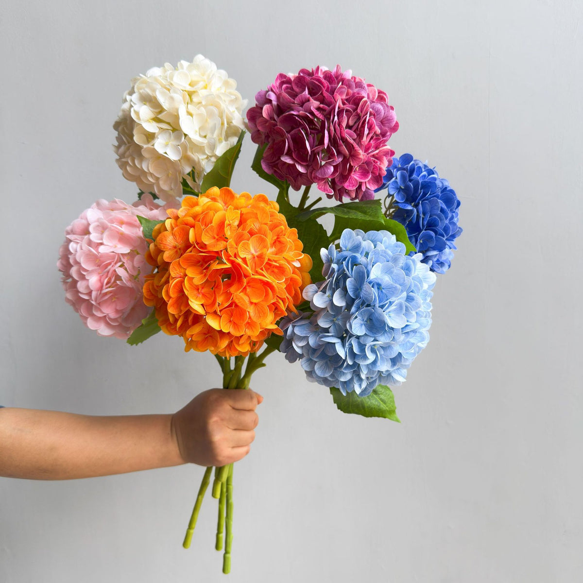 Faux Hortensie Blumenarrangement