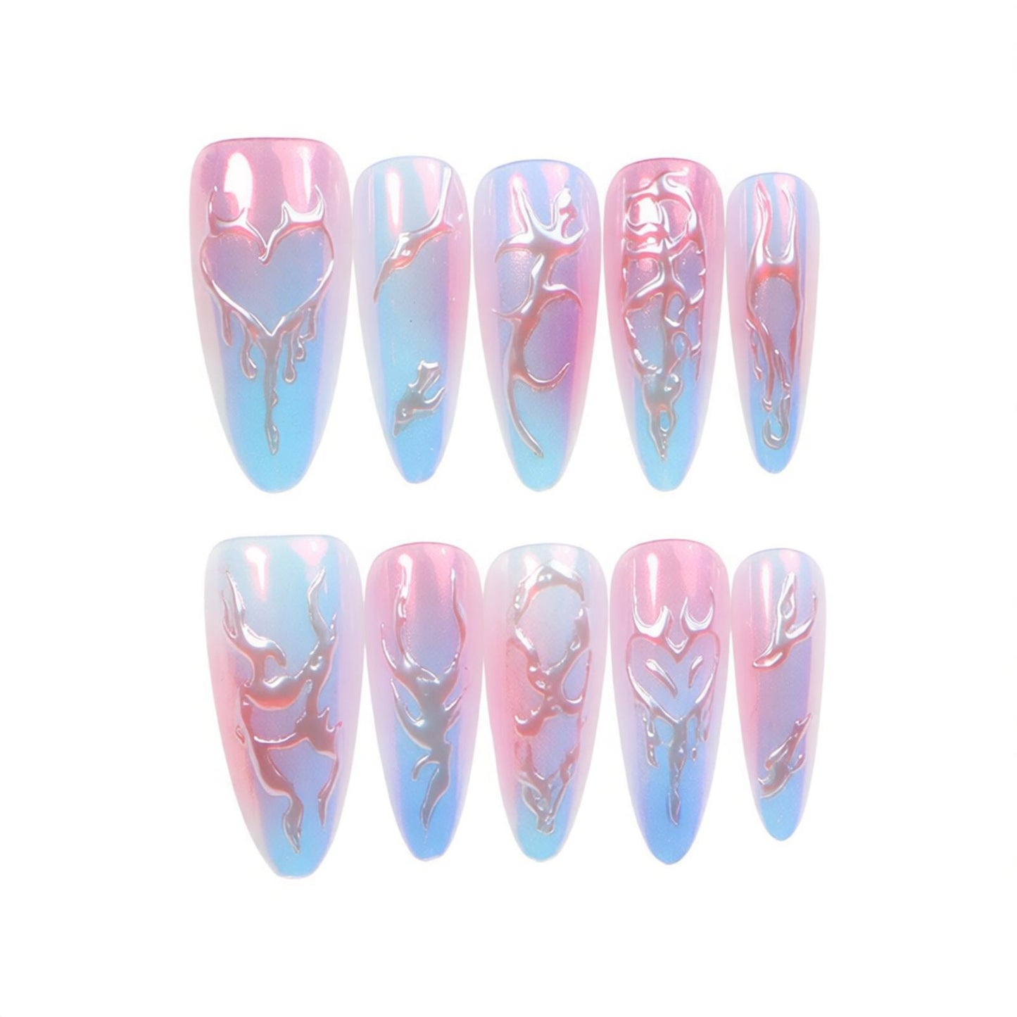 Künstlerisches Nagelkunstset mit einzigartigen Designs Brehn