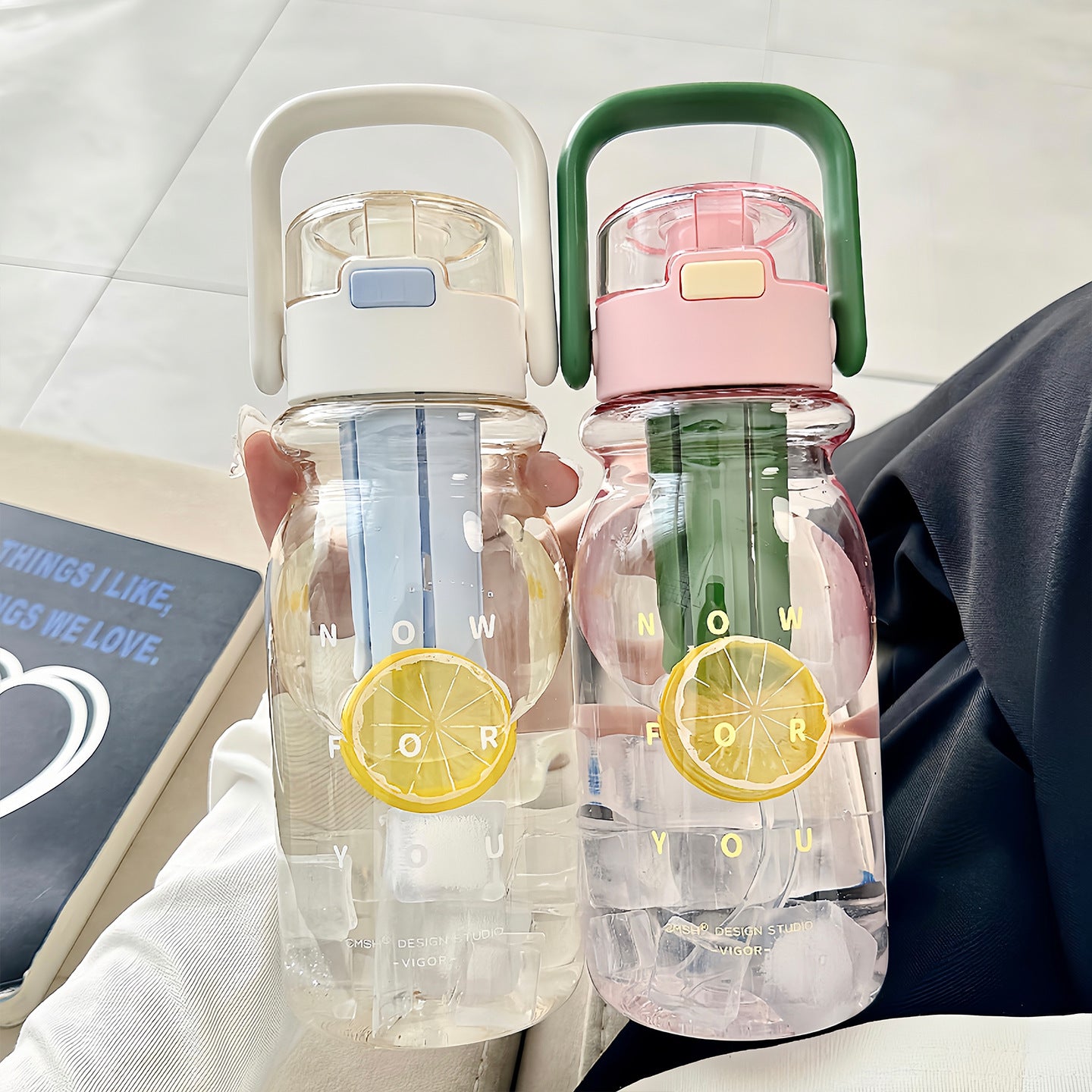 Damen Trinkflasche mit frischem Fruchtinfusionssystem Brehn