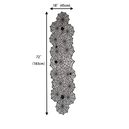 Dekorative Spinnennetz Tischdecke