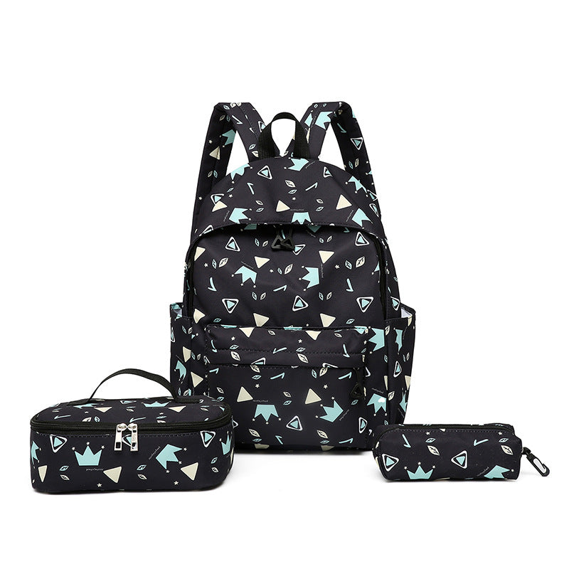 Stylischer Rucksack mit Separatem Lunchbehälter und Federmäppchen Brehn