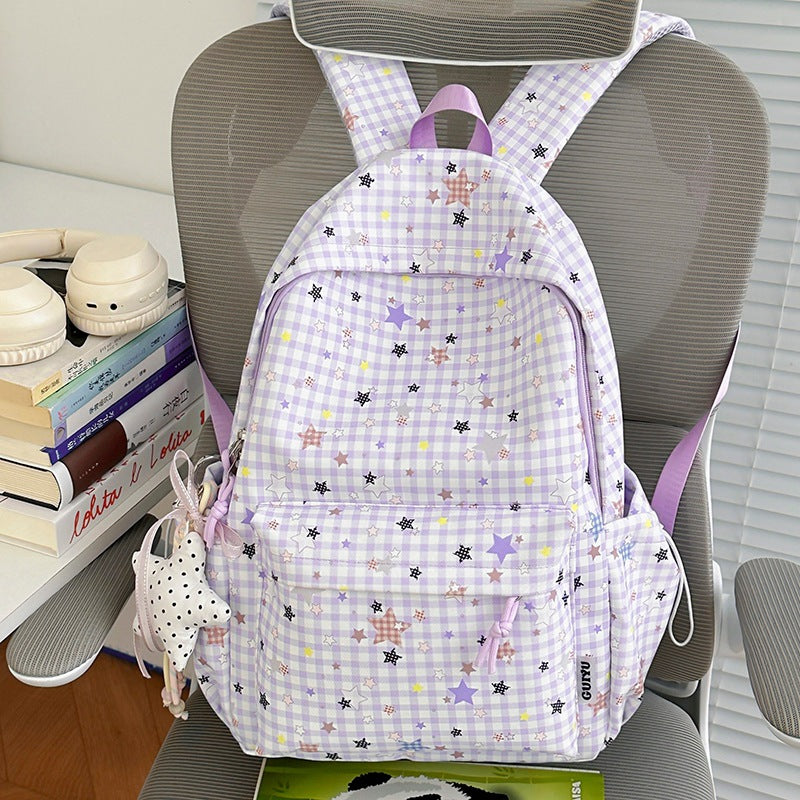 Stylische Gepunktete Sternenmuster Rucksack Brehn