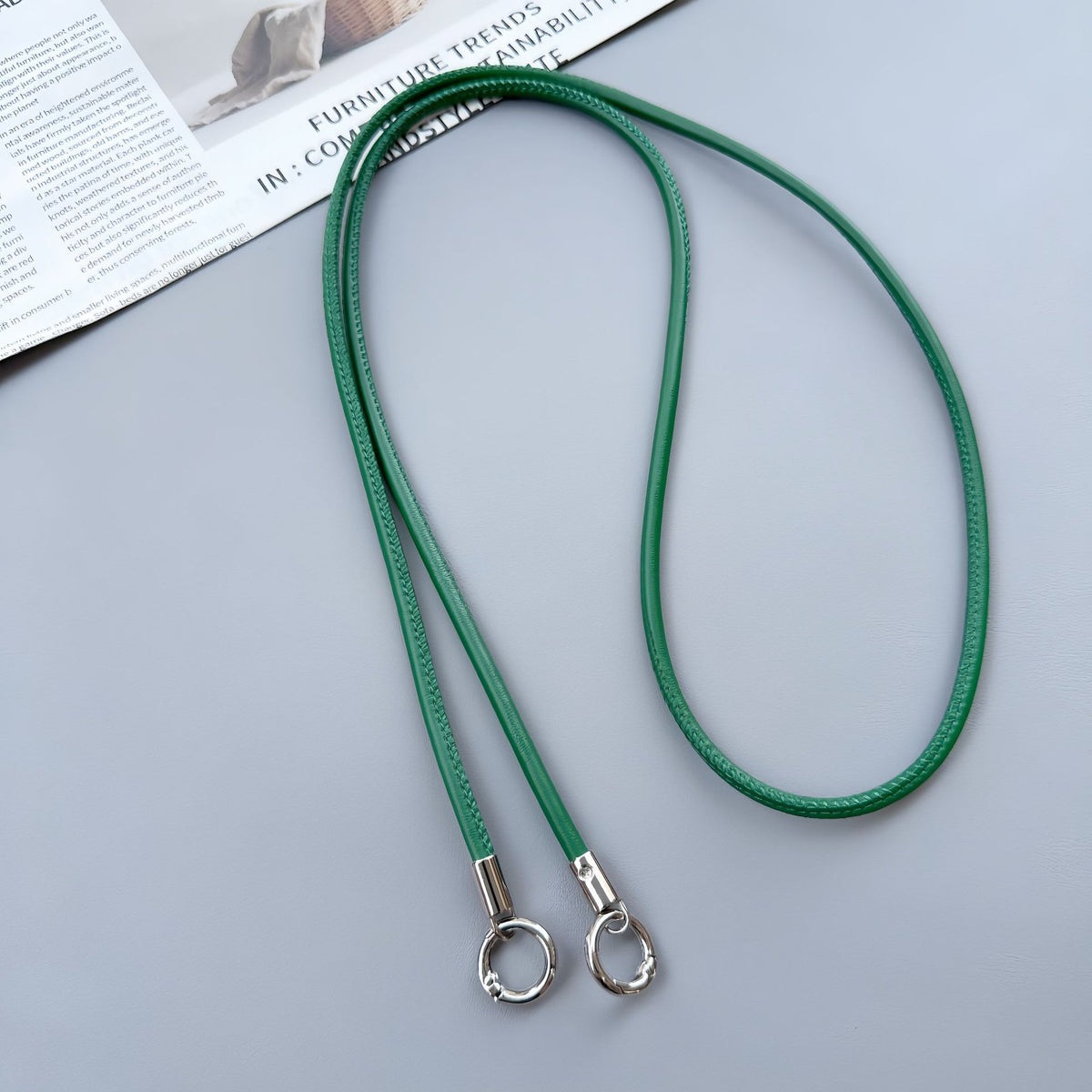 Premium Doppelring-Lederumhängeband Brehn