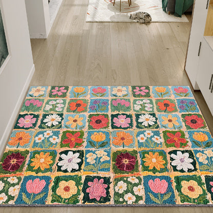 Blumen Patchwork Teppich Brehn