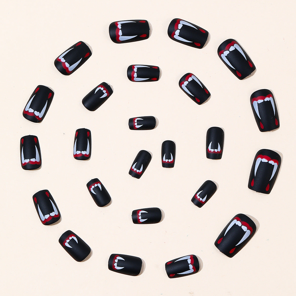 Vampir-Themen Acryl Nagelkunst Set Brehn