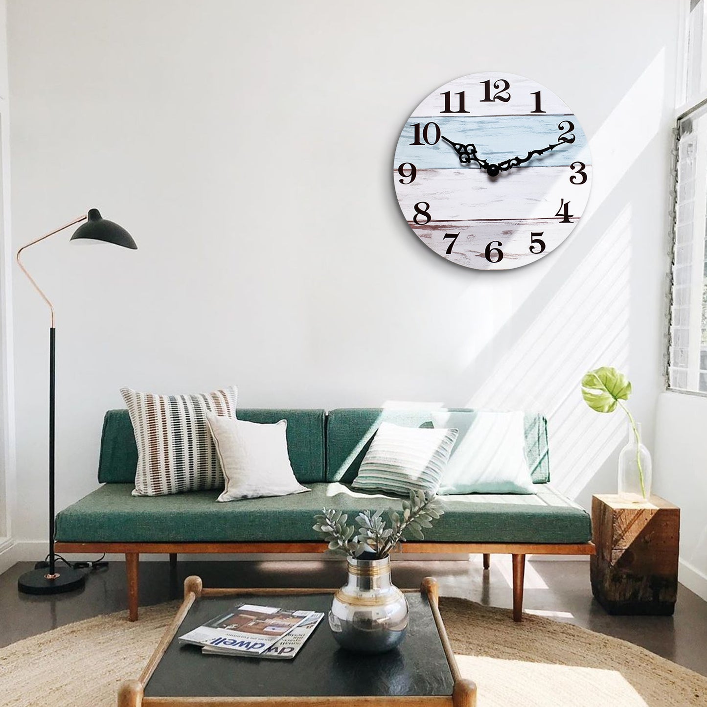Wanduhr im rustic Holzdesign Brehn