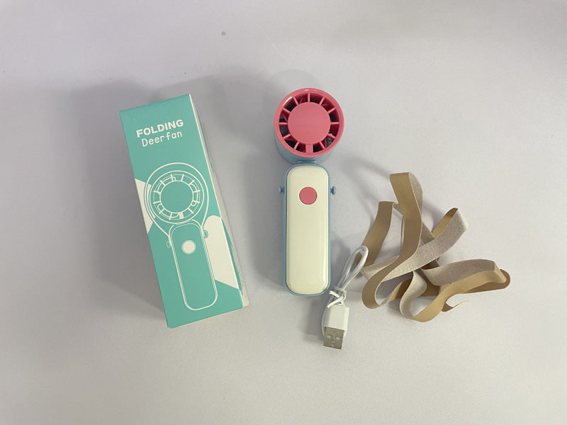 Unisex Tragbarer Faltventilator mit USB-Aufladung Brehn