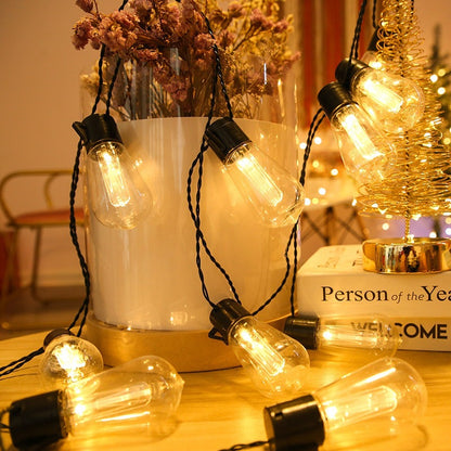 Vintage-inspirierte LED-Lichterkette Brehn