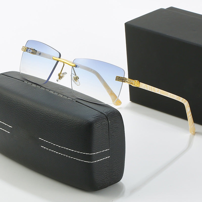 Damen elegante Sonnenbrille mit stilvollem Metallrahmen Brehn