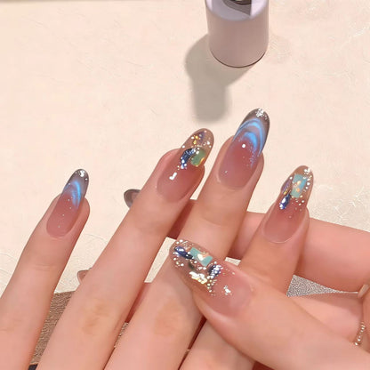 Künstlerische Gel-Nagelverlängerungen
