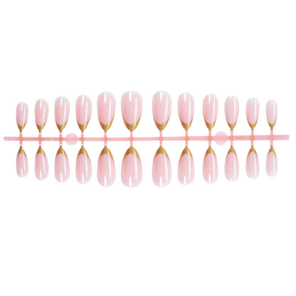 Elegante Press-On-Nagelset mit goldbeschichtetem Design Brehn
