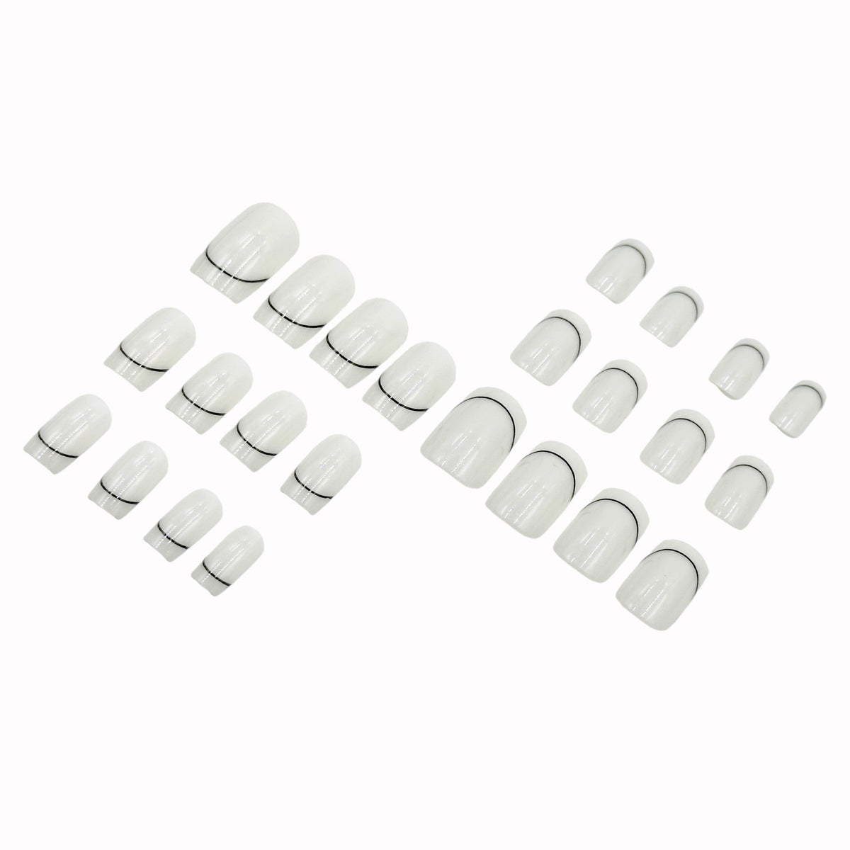 Künstlerisches French Tip Nagelkunst Set