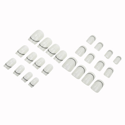 Künstlerisches French Tip Nagelkunst Set