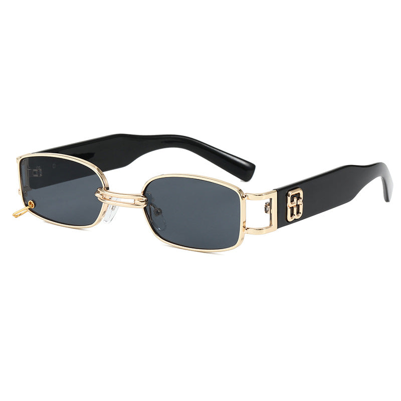 Modische Sonnenbrille mit Einzigartigem Rechteckigem Rahmen Brehn