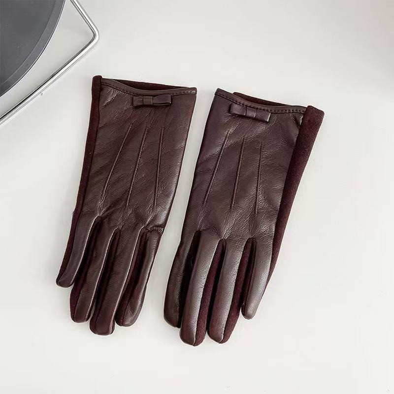 Elegante Leder Touchscreen Handschuhe Brehn