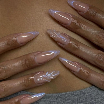 Kunstnagelset mit elegantem 3D-Design Brehn