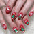 Festliches Feiertags-Nagelkunst-Design Brehn