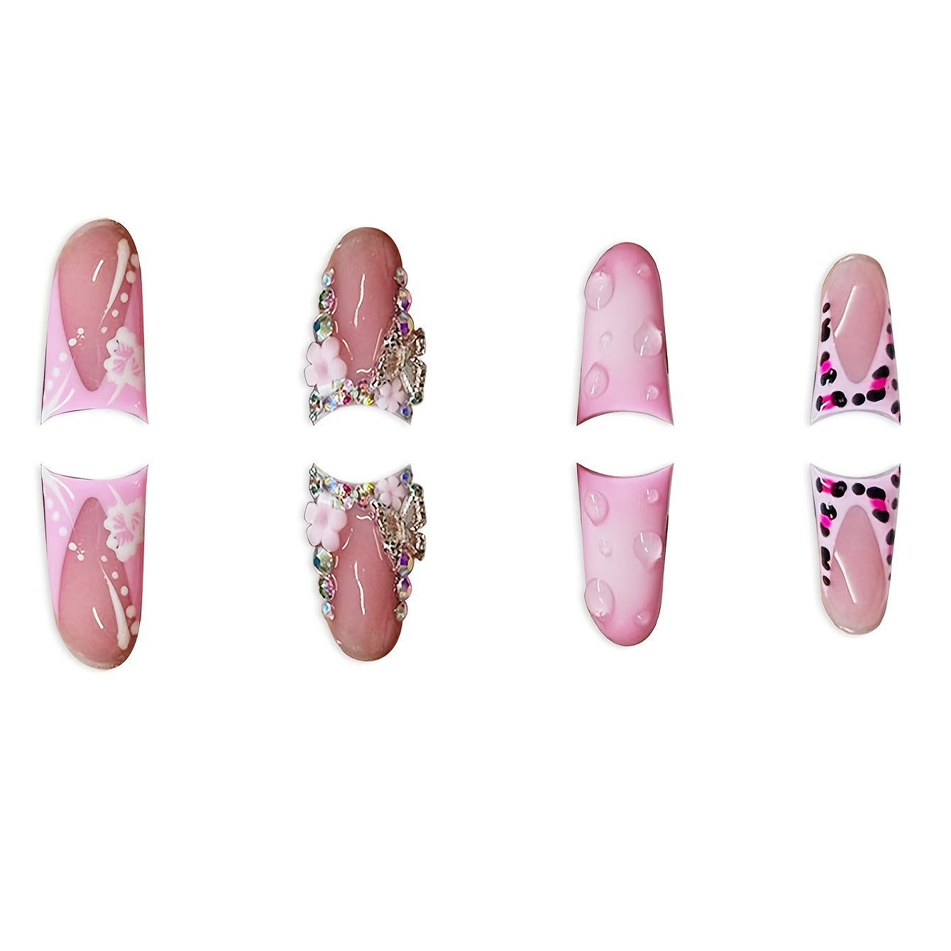 Dekoratives Press-On Nagelkunst Set Brehn