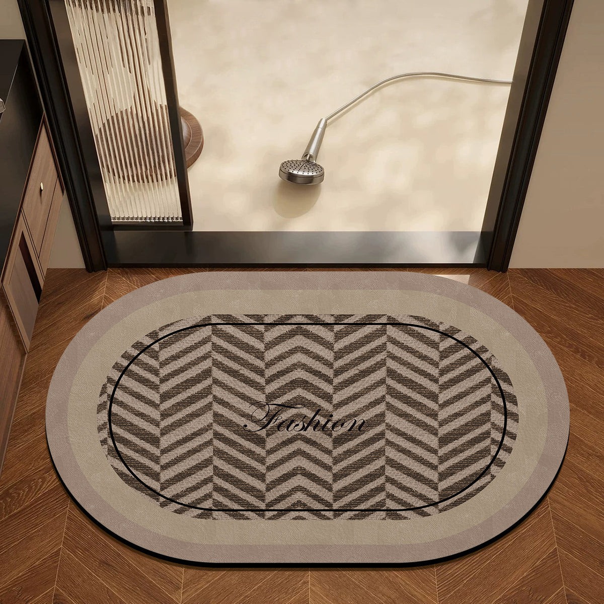 Stylische Badezimmermatte
