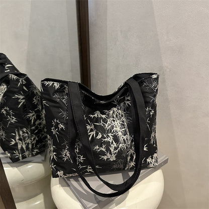 Stylische Bambusdruck-Tasche Brehn