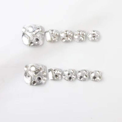 Rhinestone-besetzte stilvolle Slide-Sandalen