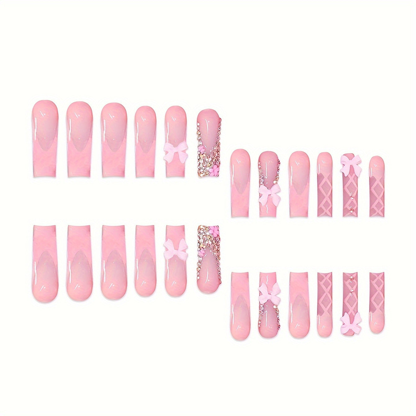 Dekorativer Press-On Nagelset Brehn