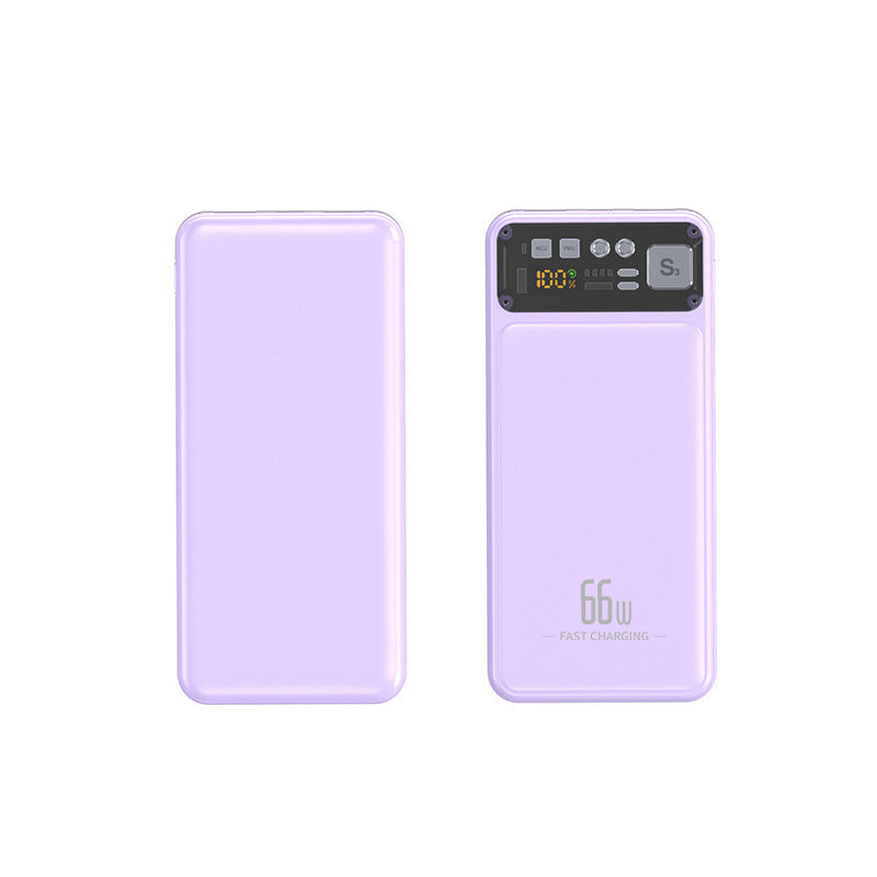 Powerbank mit Integriertem Kabelsystem und Digitaler Ladeanzeige Brehn