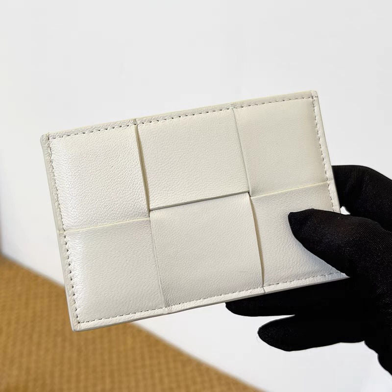 Woven Leather Card Holder Brehn