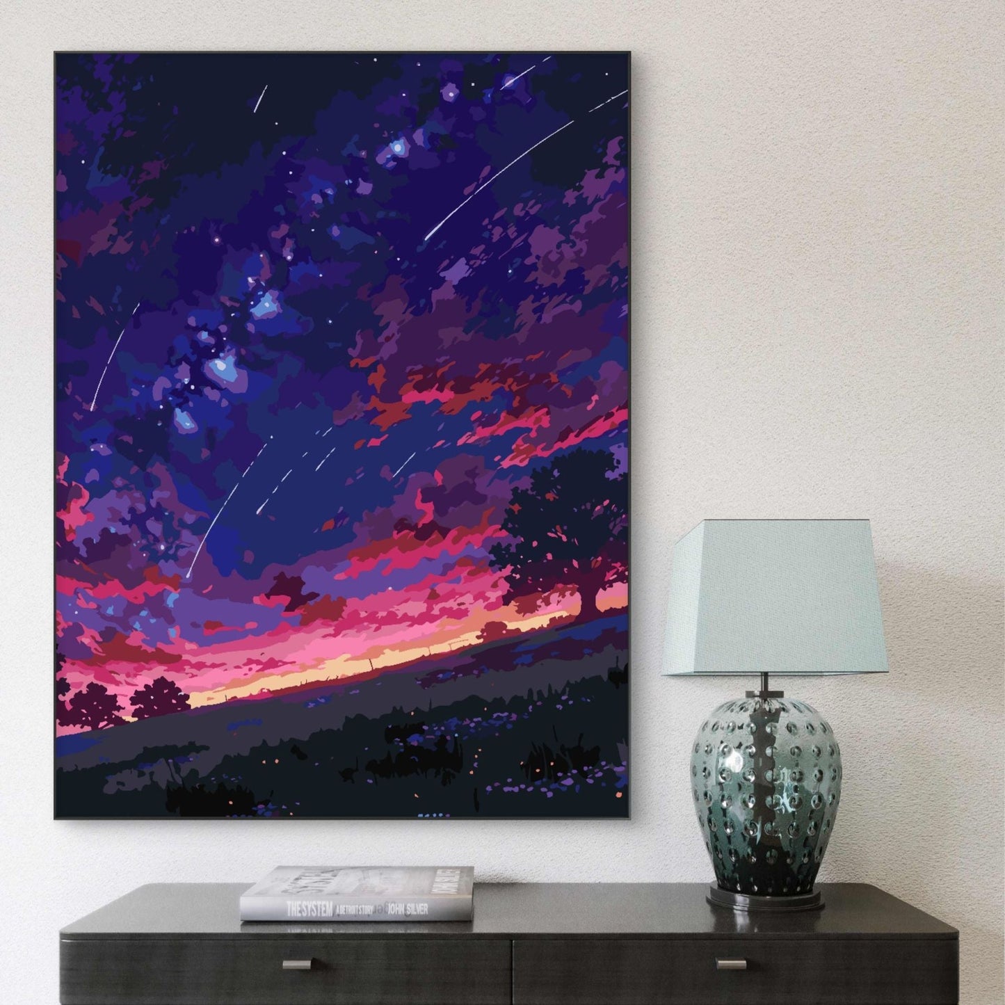 Träumerische himmlische Landschaft Leinwand Kunst Brehn