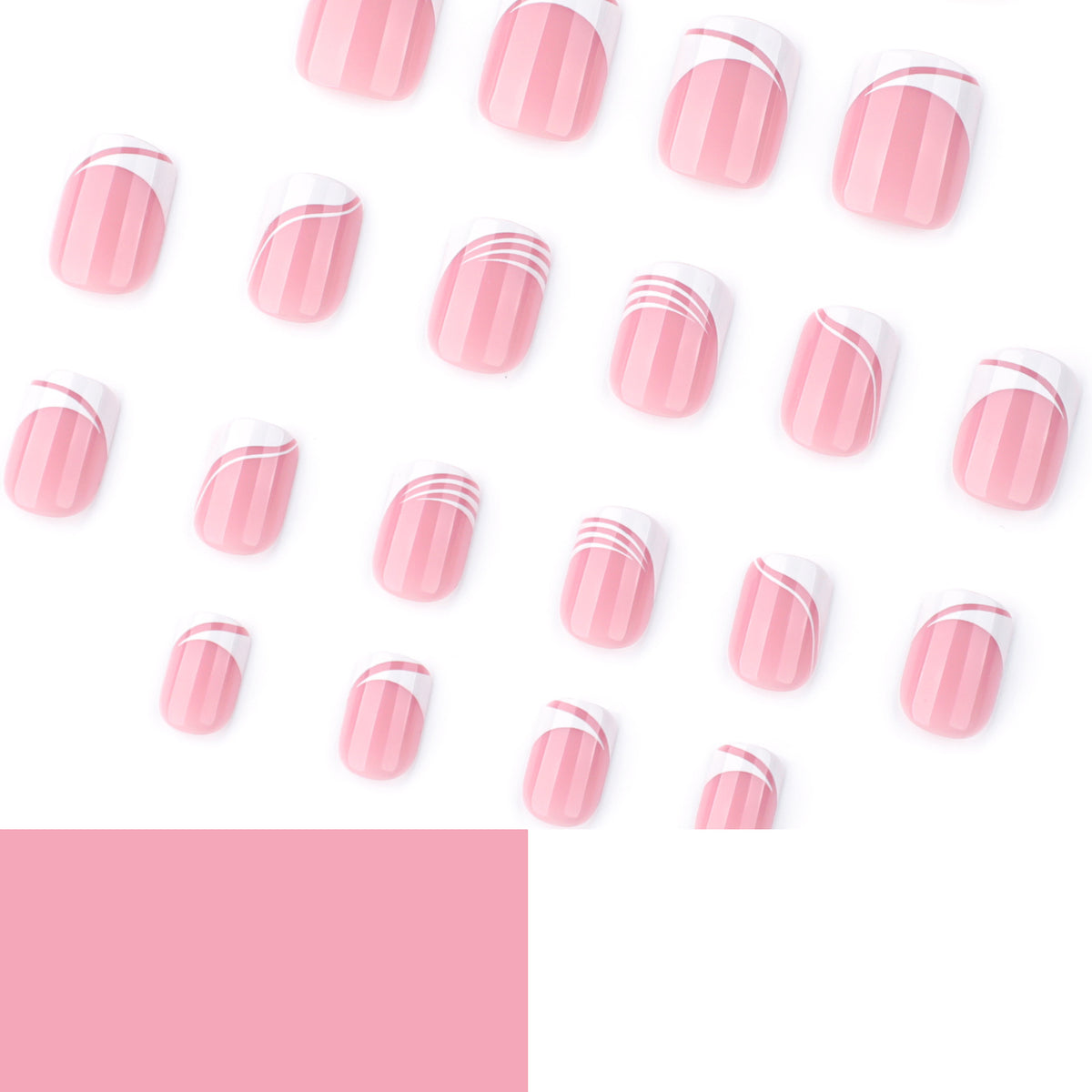 Kunstvolle Nagelkunst mit eleganten Linien Brehn