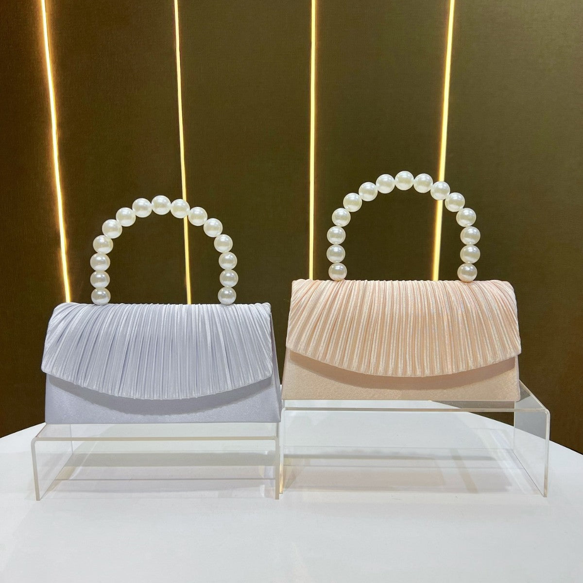 Elegante gefaltete Abendhandtasche