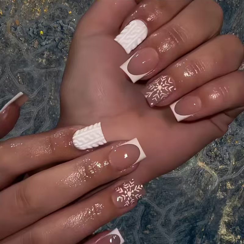 Winter-Themen Nagelkunstdesign Brehn
