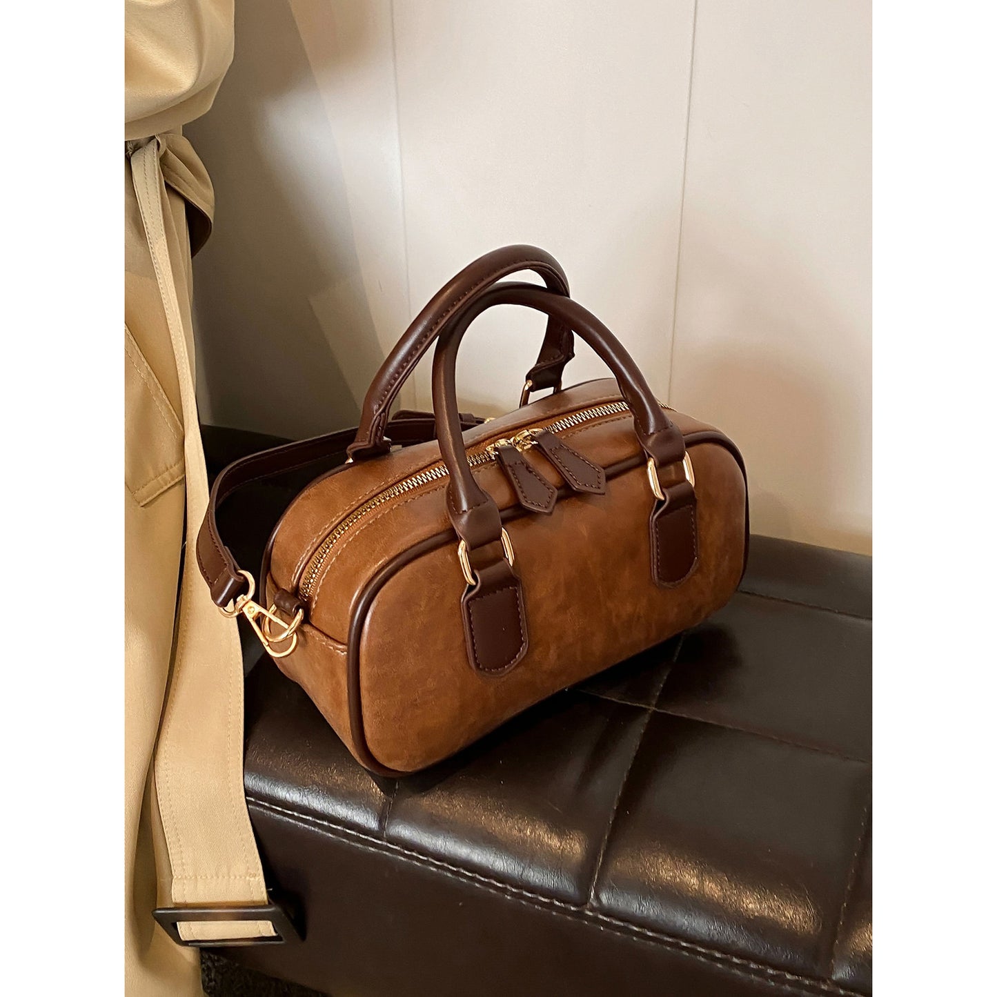 Elegante strukturierte Handtasche Brehn