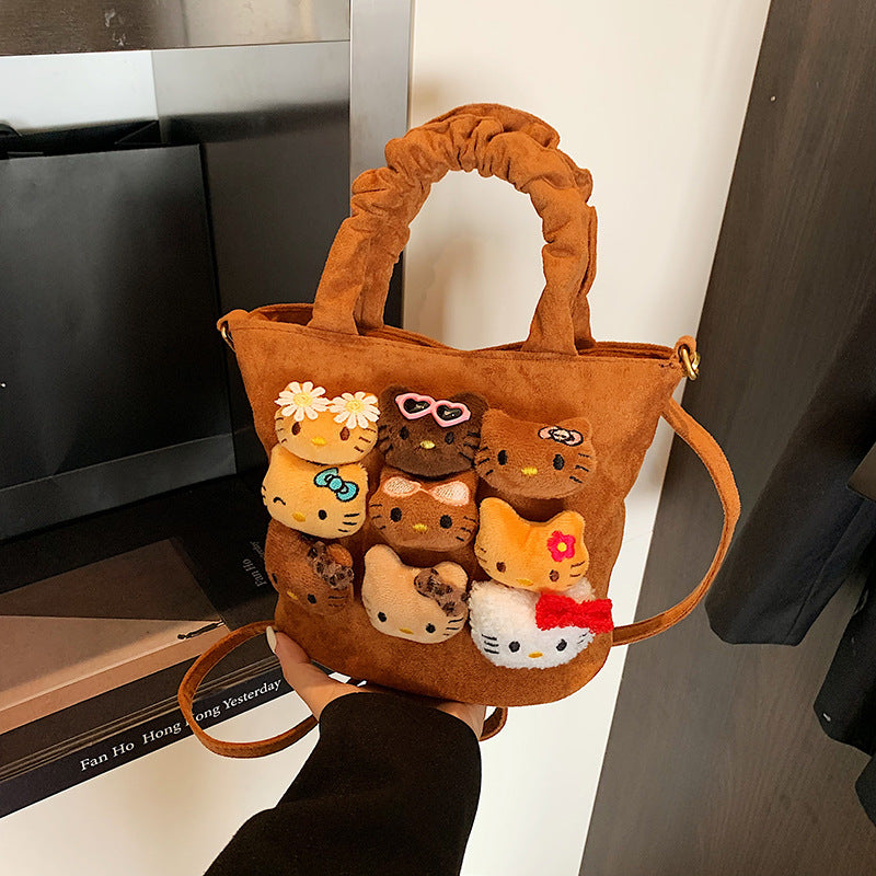 Niedliche Plüsch-Charakter-Handtasche