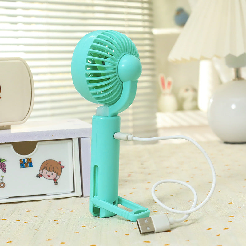 Damen Tragbarer Handventilator mit LED-Beleuchtung und ergonomischem Griff Brehn