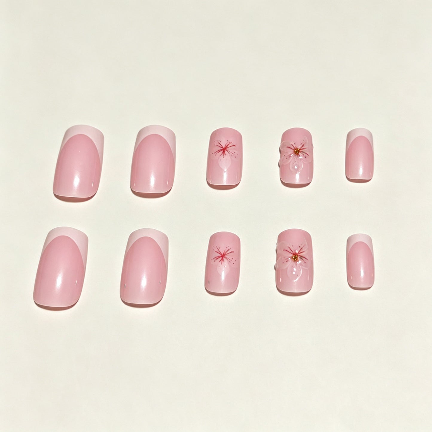 Blumen Design Presse-On Nagelspitzen Brehn