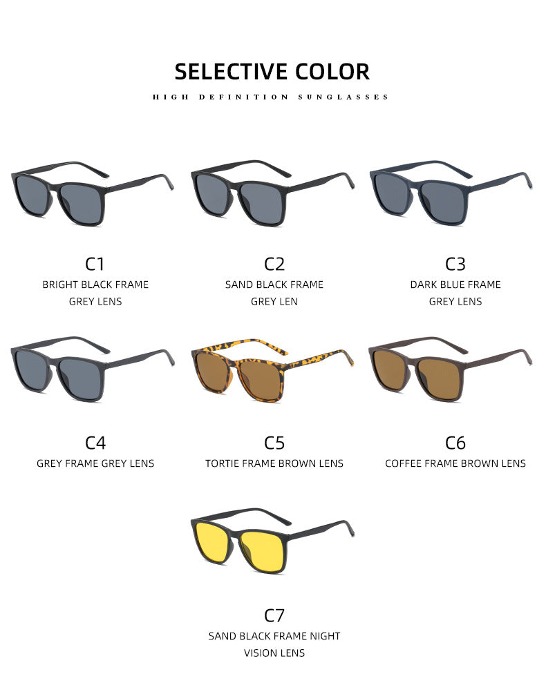 Damen stilvolle Sonnenbrille mit modernem, kantigem Rahmen Brehn