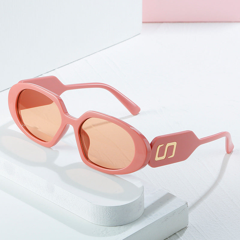 Damen modische Sonnenbrille mit einzigartigem Design und stylischem Logo Brehn
