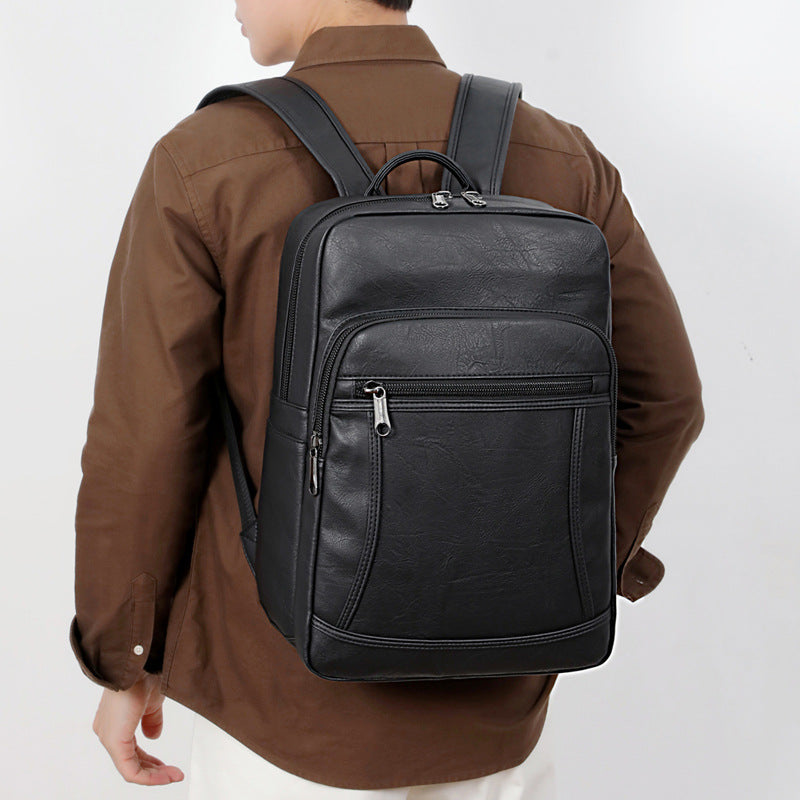 Eleganter Rucksack Aus Kunstleder mit Mehreren Fächern Brehn