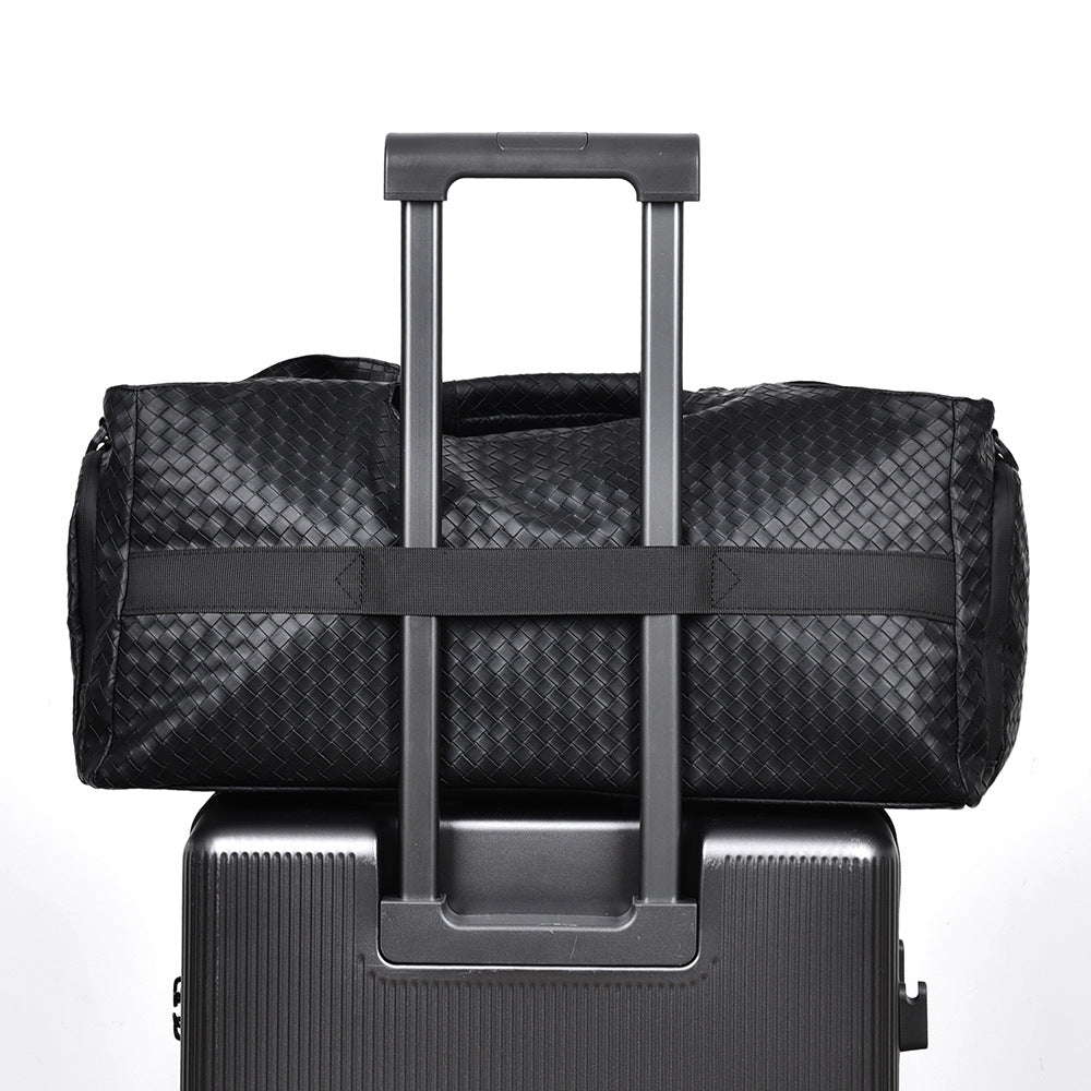 Gewebte Leder Reise-Duffel-Tasche Brehn