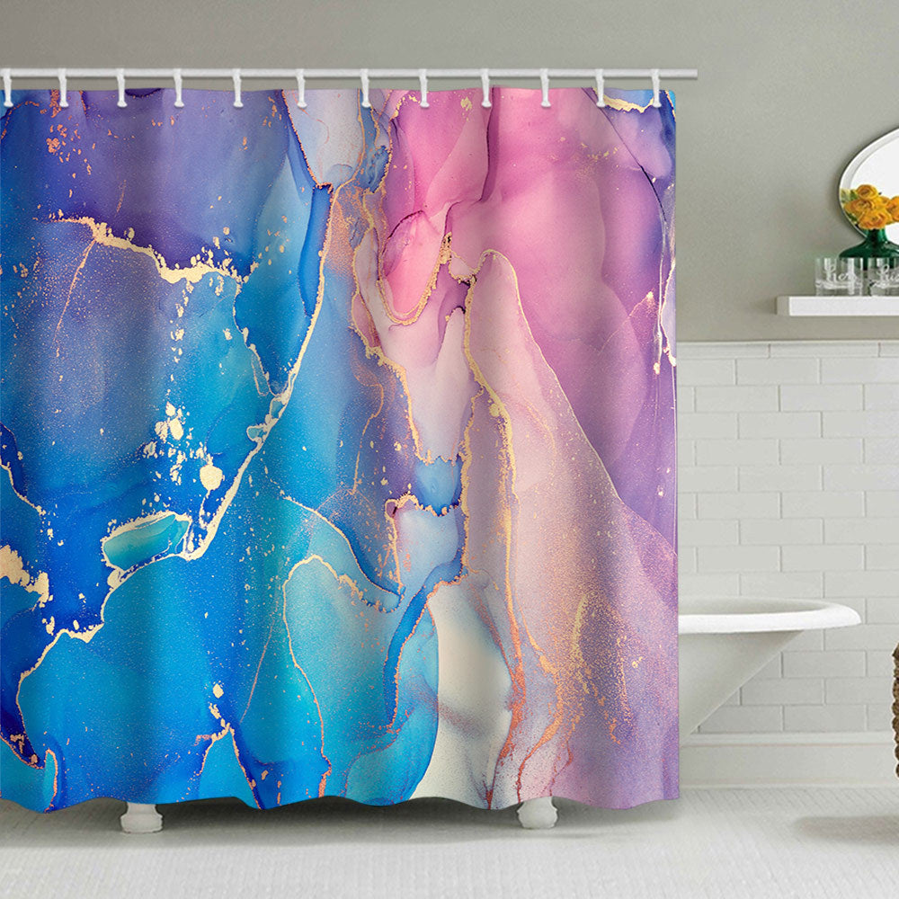 Künstlerisches Marmor Design Duschvorhang Brehn