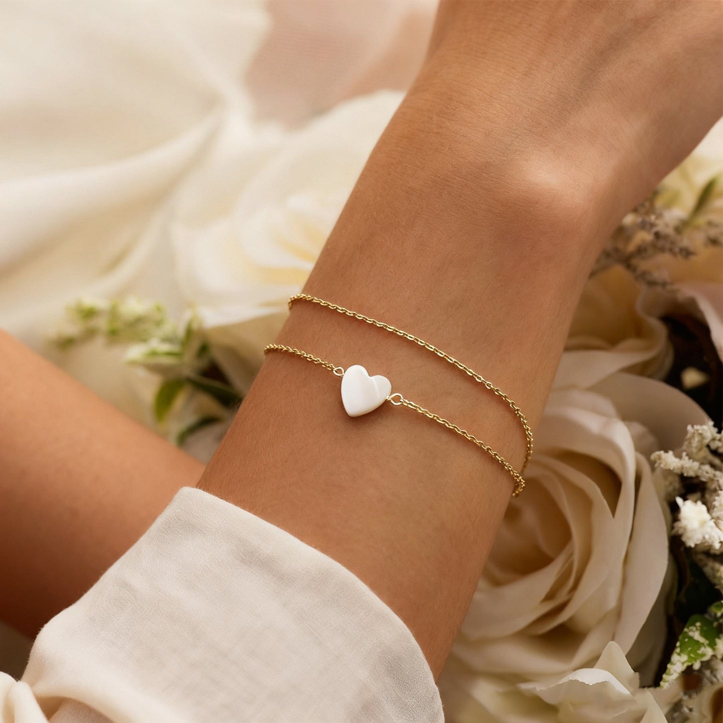 Elegante Herz Charm-Armband Brehn