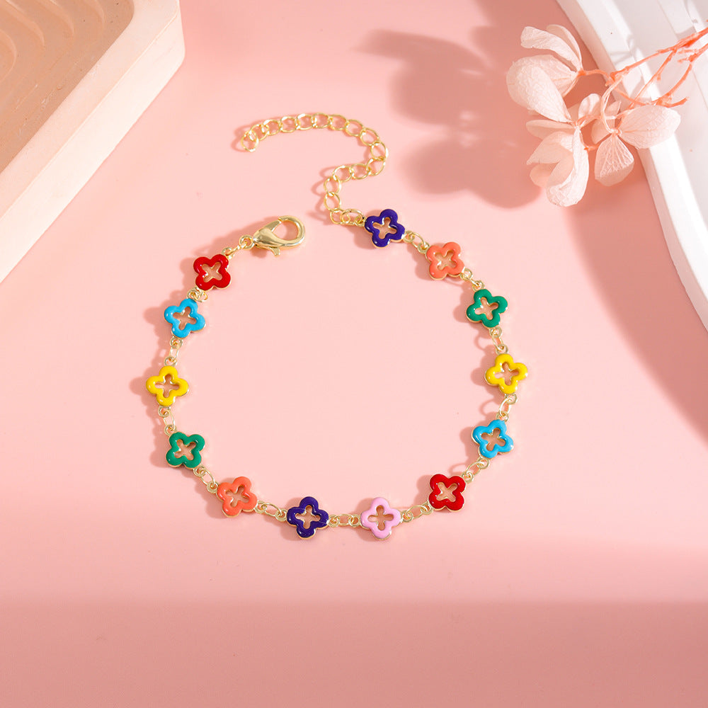 Bunte Stern Charm Fußkette Brehn 1788164326