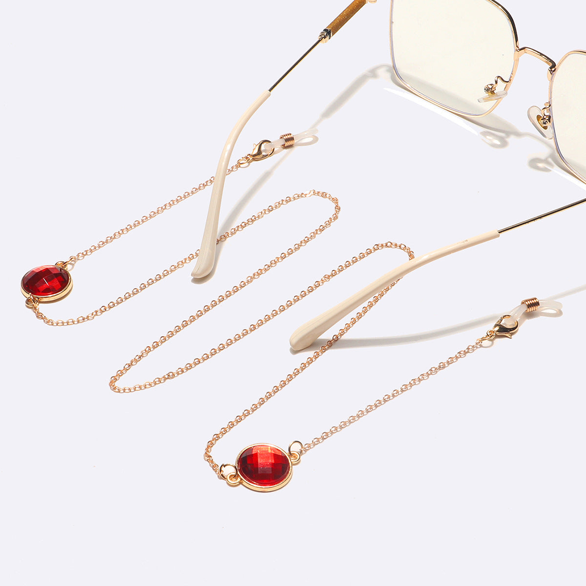 Elegante Edelstein Brillen Kette Brehn