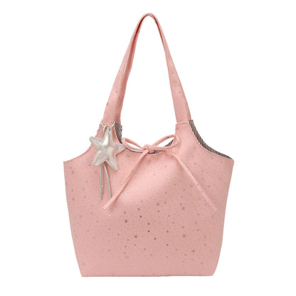 Stylische Canvas-Tote-Bag mit mehreren Taschen