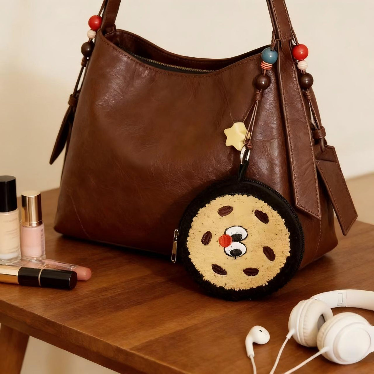 Spaß-Themen Keks-förmige Münztasche
