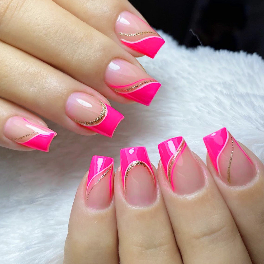 Glamouröse Farbverlauf Nagelkunst Verlängerungen Brehn