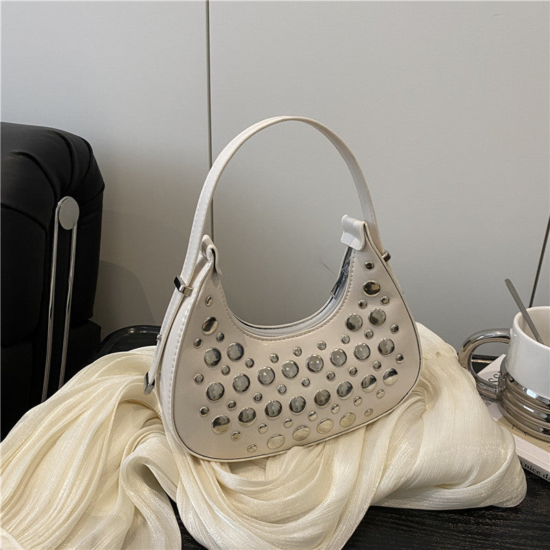 Nietenleder Hobo Tasche Brehn
