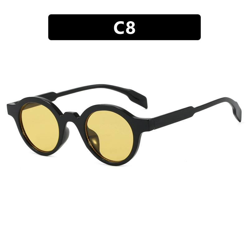 Damen modische runde Sonnenbrille mit hochwertigem, flexiblem Rahmen Brehn